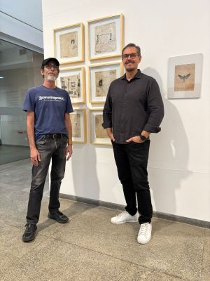 Márcio Almeida e Rinaldo Carvalho são os curadores da exposição