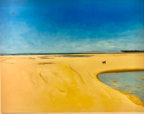 Enquanto caminho, acrílica sobre tela de Bete Gouveia