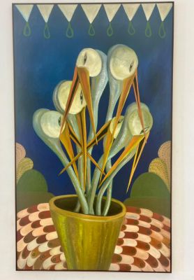 Rayana Rayo apresenta a obra Campo de Pouso, em óleo sobre tela