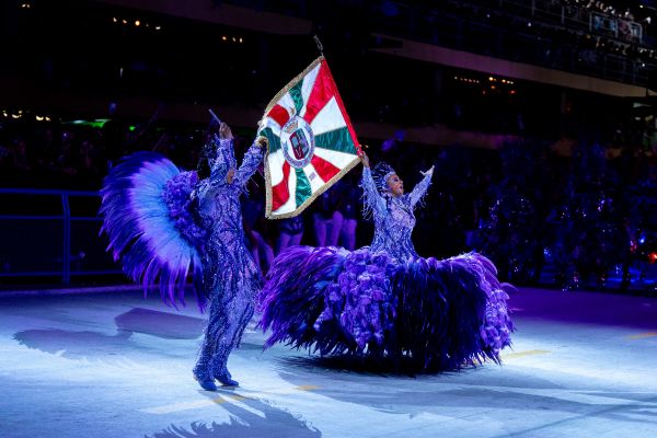 Primeiro casal da Grande Rio Daniel Werneck e Taciana Couto. Foto: Eduardo Hollanda/Rio Carnaval/Divulgação