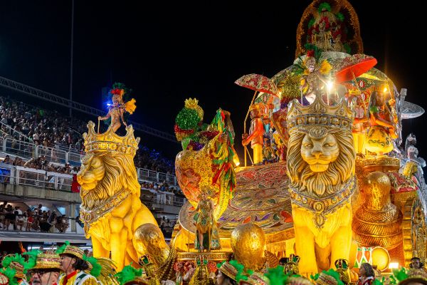 Carro do Leão do Norte da Grande Rio. Foto: Eduardo Hollanda/Rio Carnaval/Divulgação