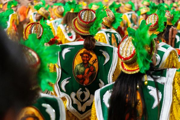 Homenagem ao mestre Salustiano no desfile da Grande Rio/Foto: Eduardo Hollanda/Rio Carnaval/Divulgação