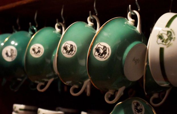 Louça do Hotel Boa Viagem, demolido em 2007, no casarão do Engenho Sapucaji. Foto: Leopoldo Conrado Nunes/Cepe