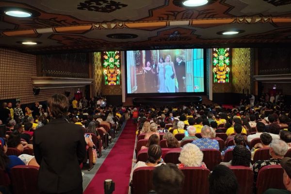 Cinema São Luiz lotado para assistir ao Oscar 2026. Foto: Cleide Alves