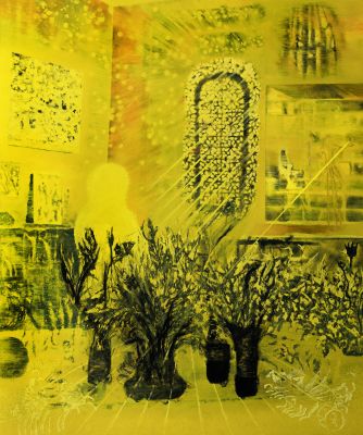 Yellow studio (2026) óleo sobre tela