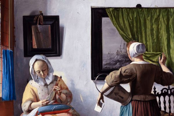 Mulher lendo uma carta, de Gabriël Metsu (crédito: Gislene Barreto)