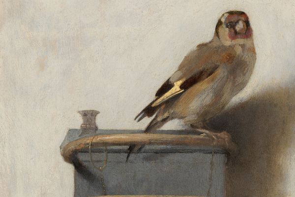 O pintassilgo, de Carel Fabritius (foto: Gislene Barreto)