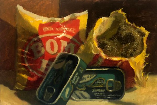 Bombril e latas de sardinha, de Rodrigo Yudi Honda