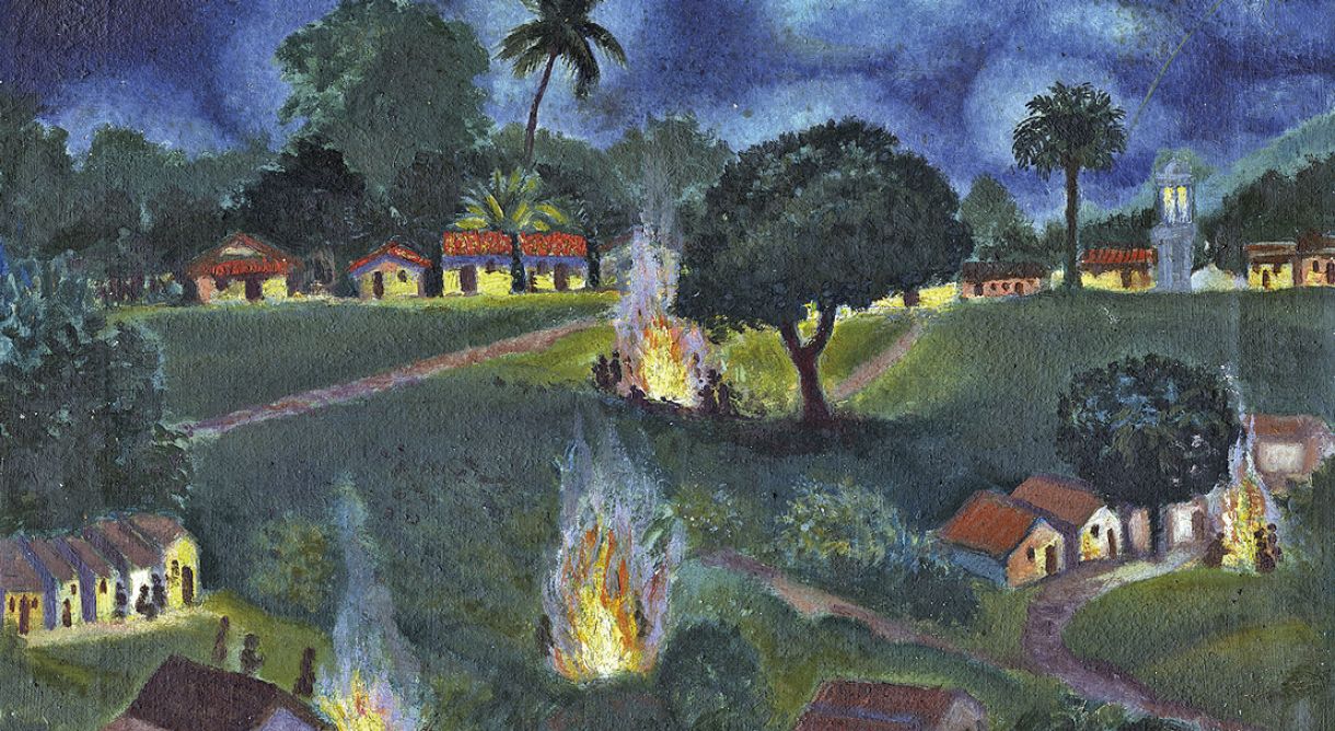 'Noite de São João', óleo sobre tela. 34 x 44 cm, 1946