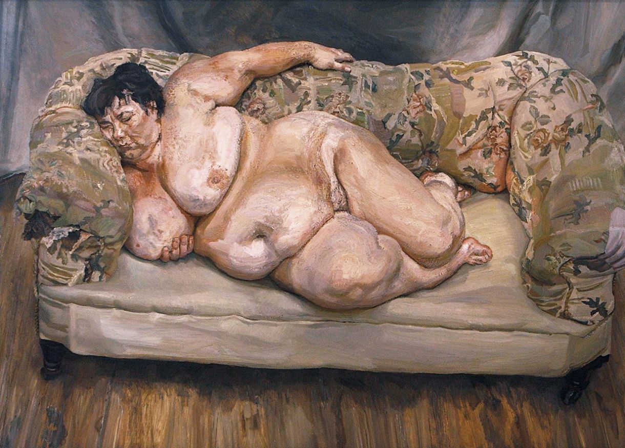 O pintor Lucian Freud realizou série de pinturas tendo como modelo uma mulher de 140 kg