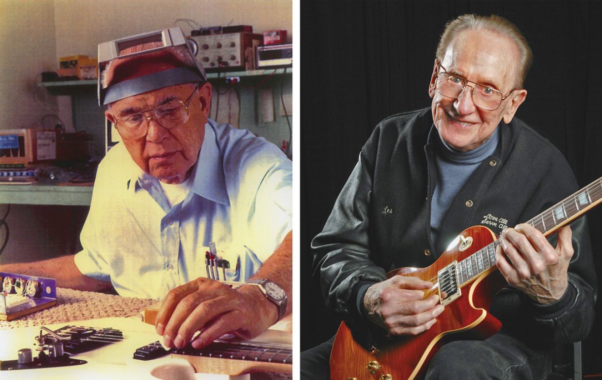 Leo Fender projetou modelos de guitarras e Les Paul é autor de várias inovações nas gravações