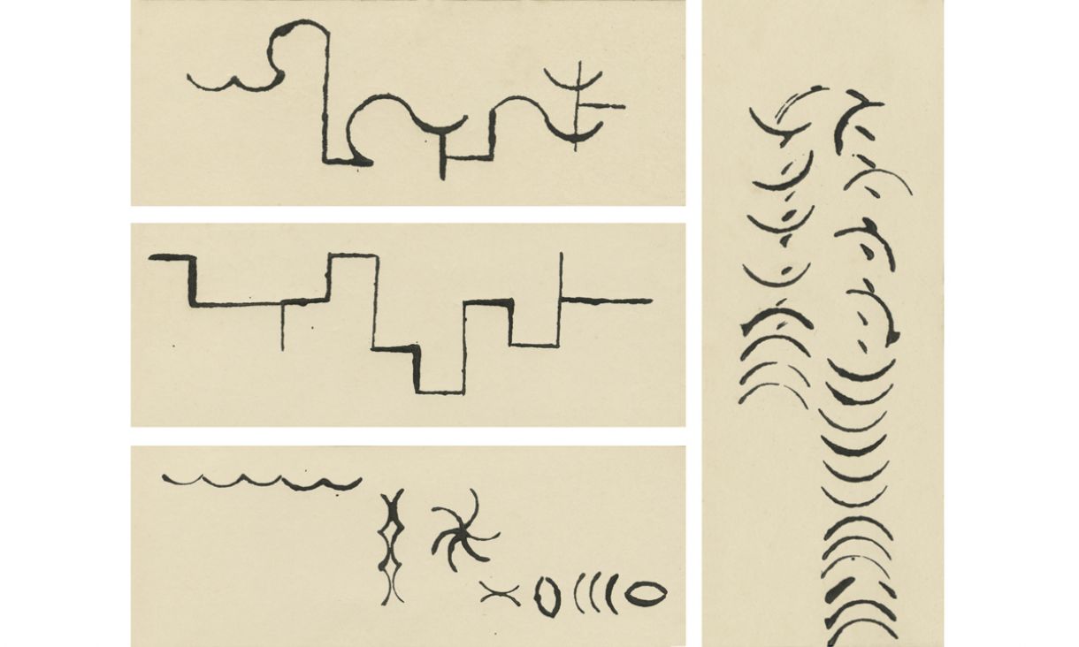 Desenhos de carimbos de Arnaldo Pedrosa d'Horta, 1968