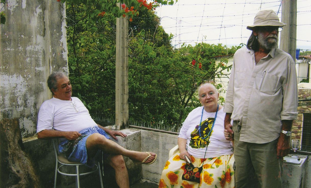 José Cláudio, Guita Charifker e Gilvan Samico, casa de José Cláudio, 2012.