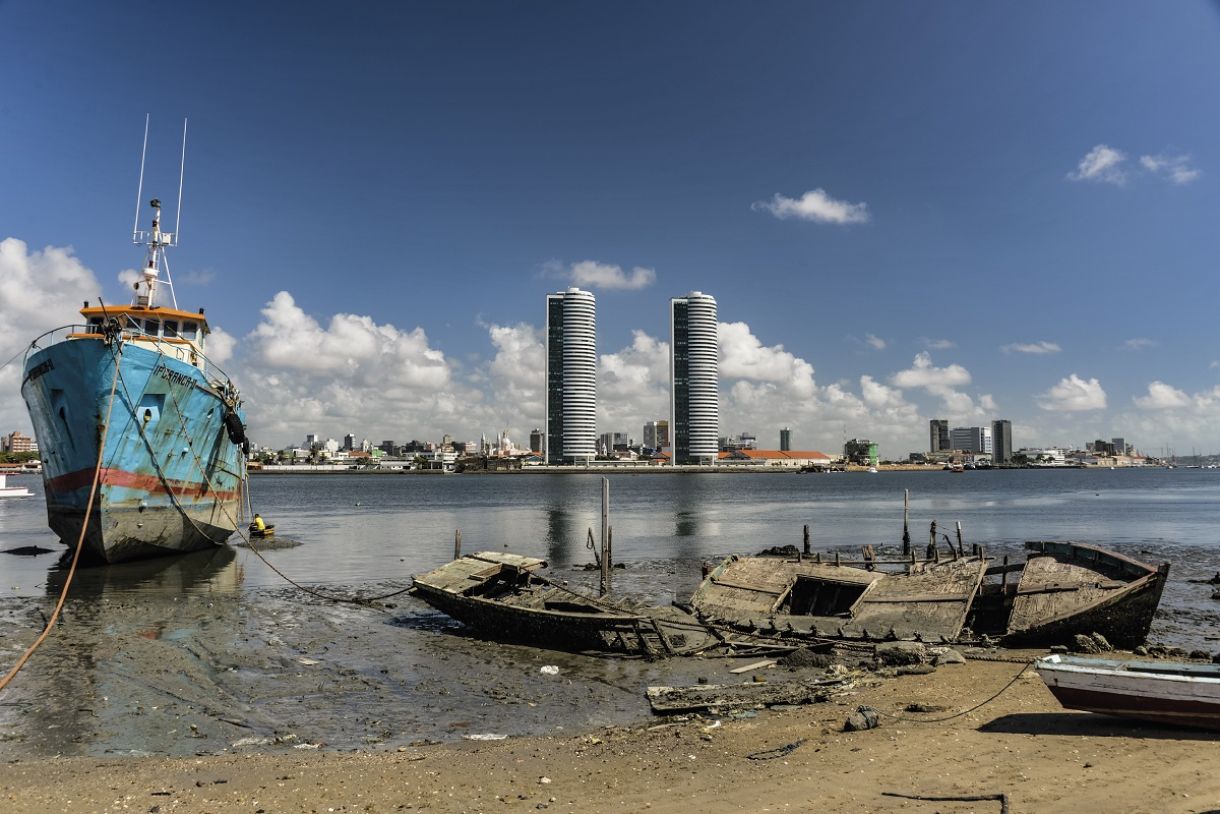 Uma das fotografias da obra 'Recife', no bairro de Brasília Teimosa