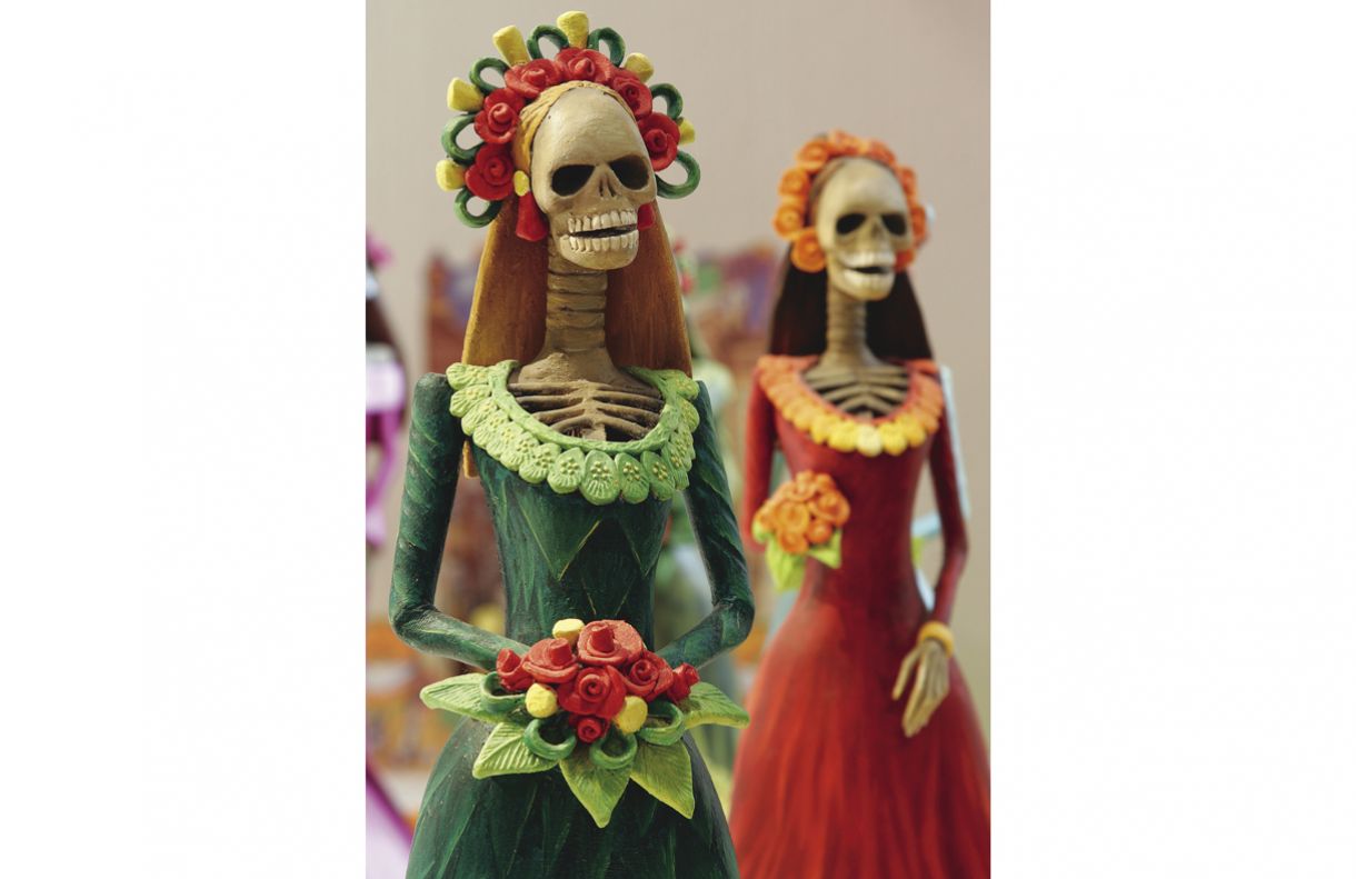 Ícone da festa mexicana, Catrina representa uma dama da alta sociedade, para mostrar que todos são iguais diante da morte