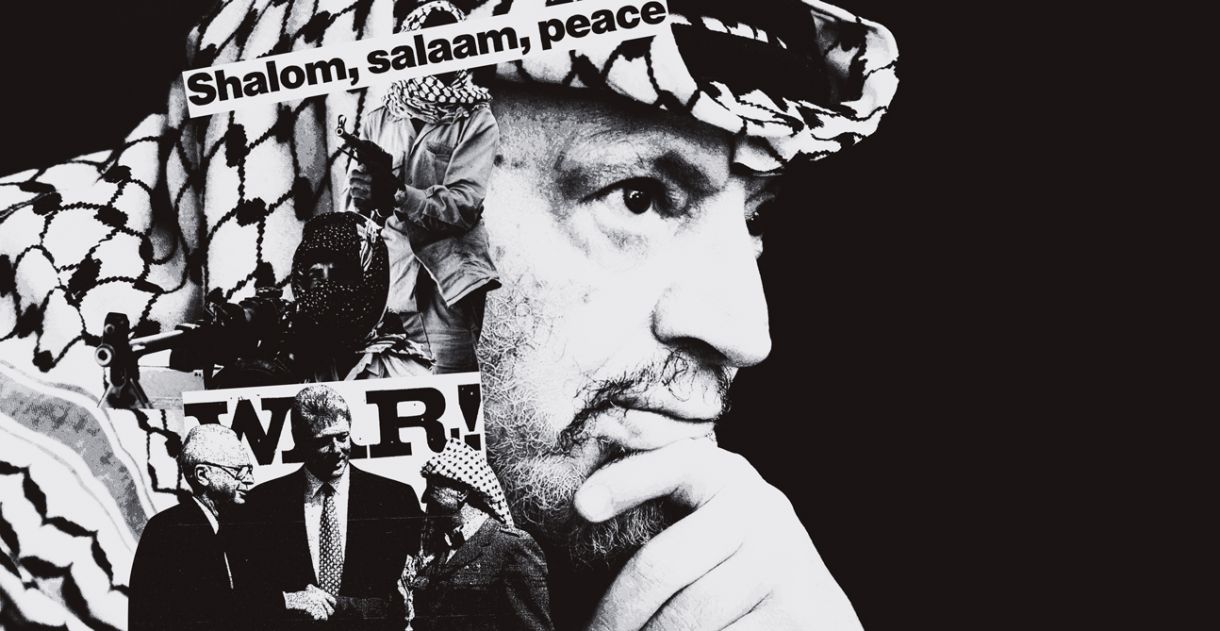 O líder pálestino Yasser Arafat