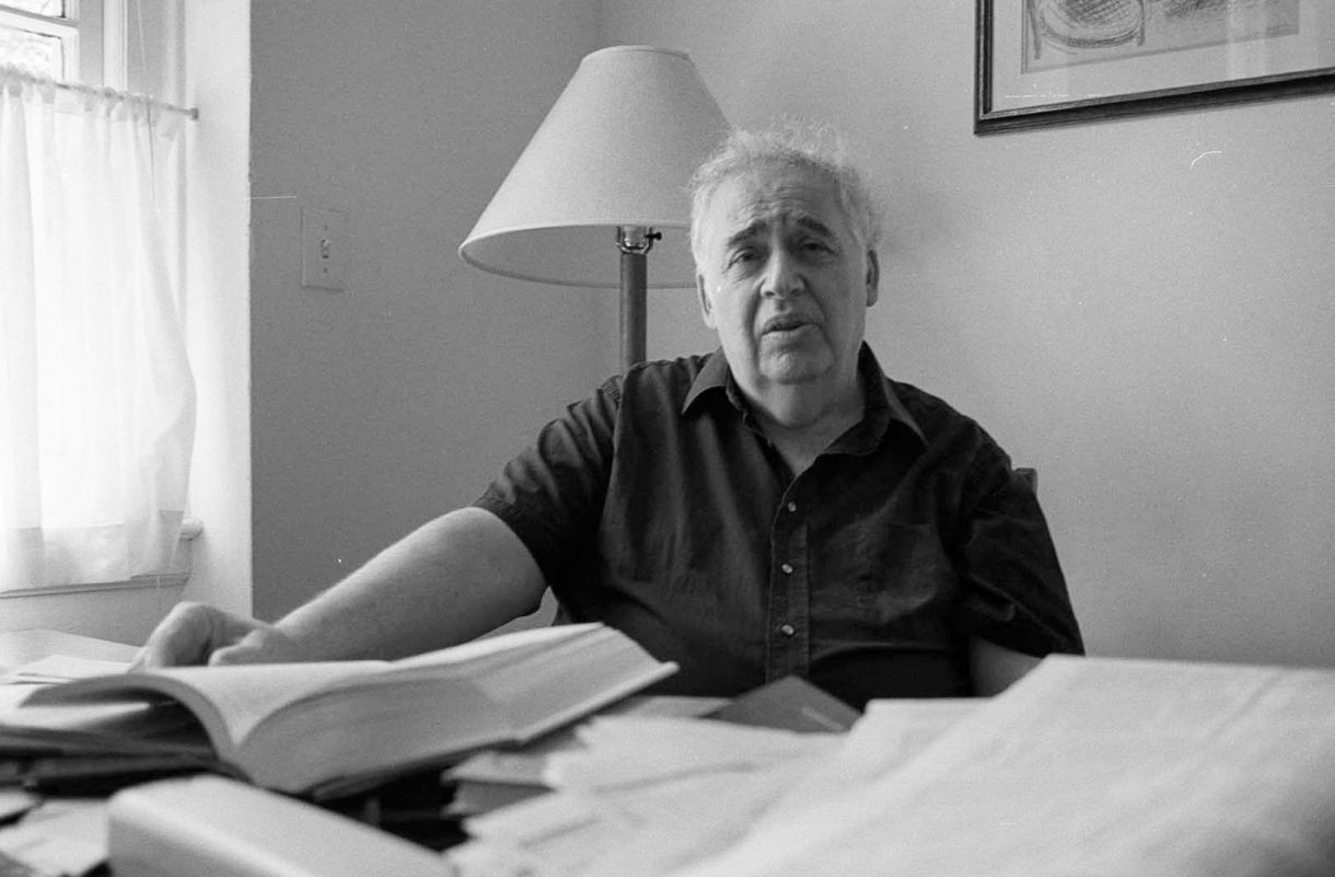 O professor e crítico literário Harold Bloom em julho de 1995, Nova York