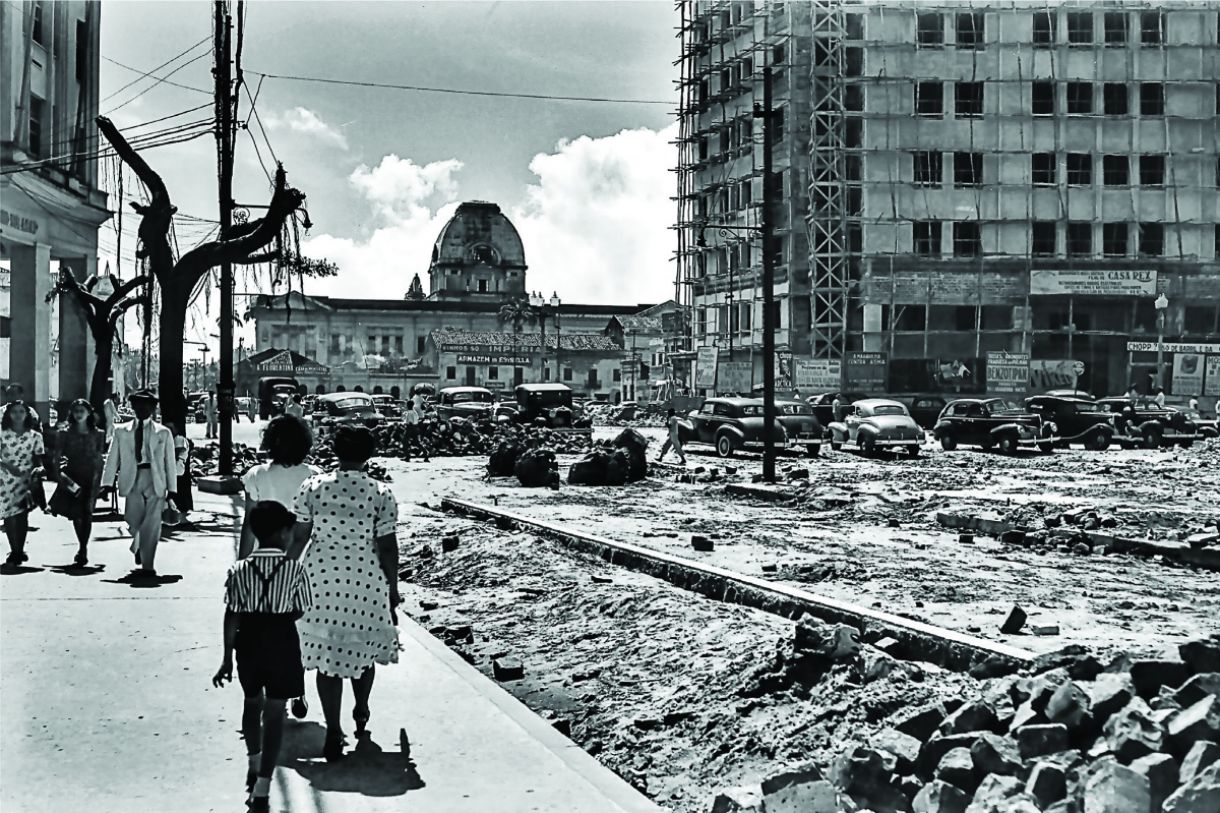 Praça da Independência em 1946