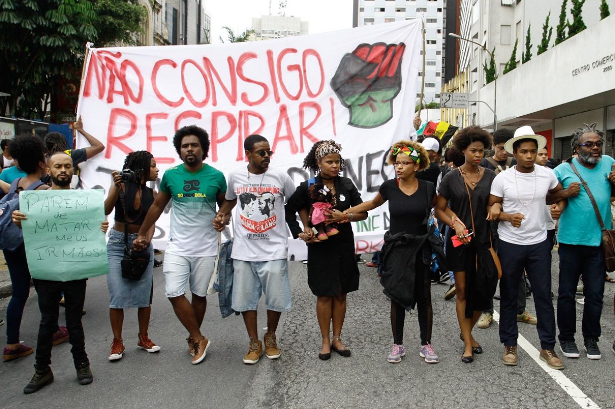 Não foi nos EUA: protesto pela morte de Pedro Gonzaga, em 2019, no supermercado Extra, no Brasil