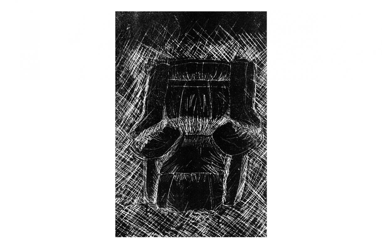 Gravura da artista Maria Tomaselli