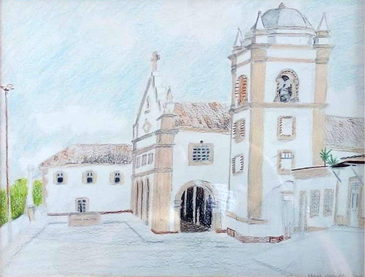 Juliana Monteiro. 'Convento de Ipojuca'. Desenho sobre papel, 32 x 42 cm, 2003