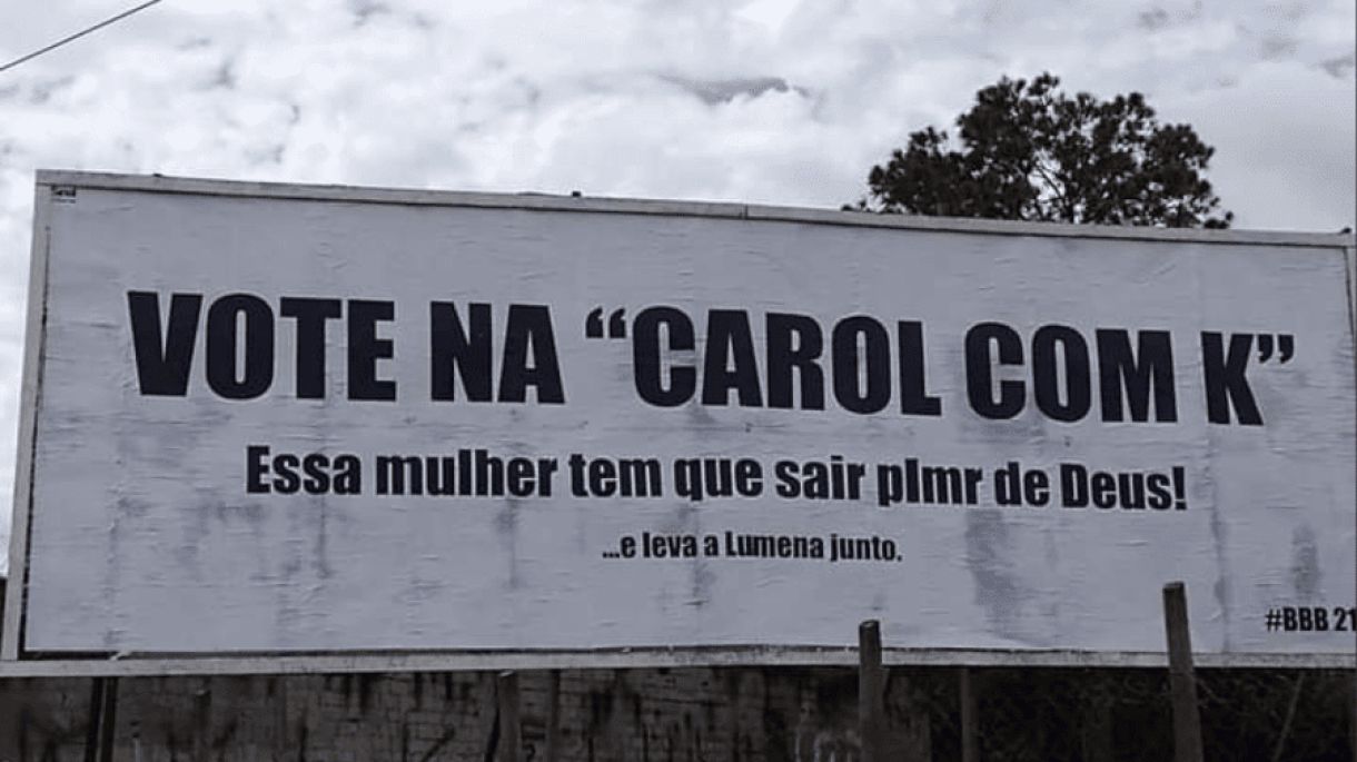 Outdoor em Taubaté, no interior de São Paulo