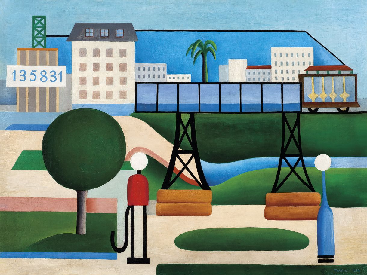 'São Paulo', Tarsila do Amaral, óleo sobre tela, 67 x 90 cm (1924)