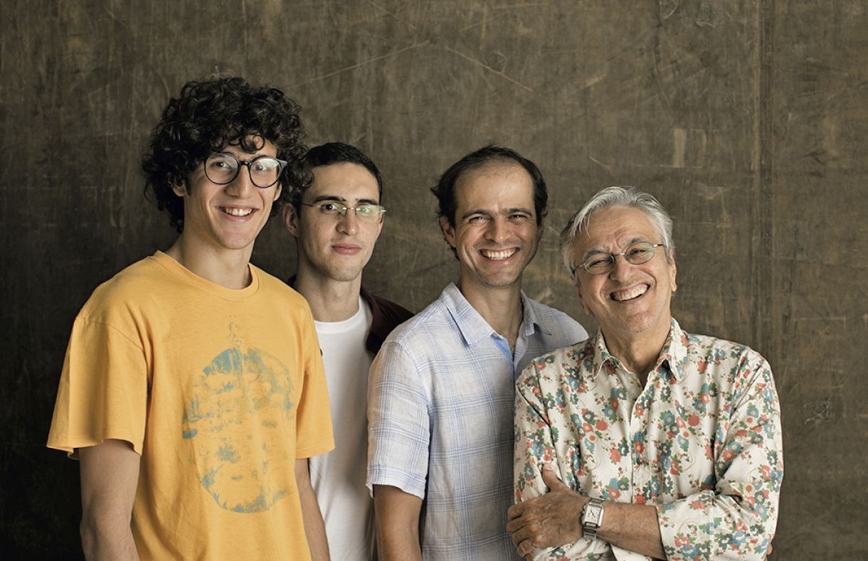 Caetano, Moreno, Zeca e Tom Veloso