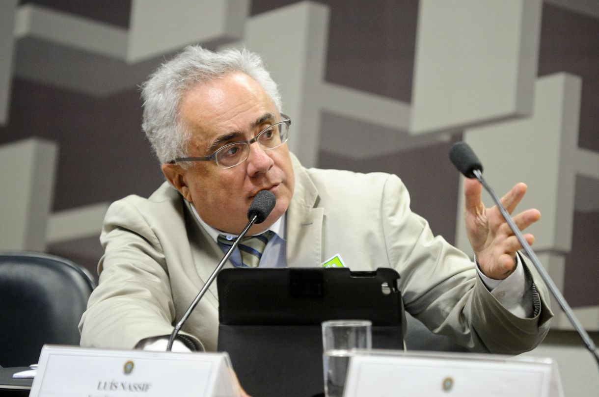 Luis Nassif em audiência pública no Senado, em 2016