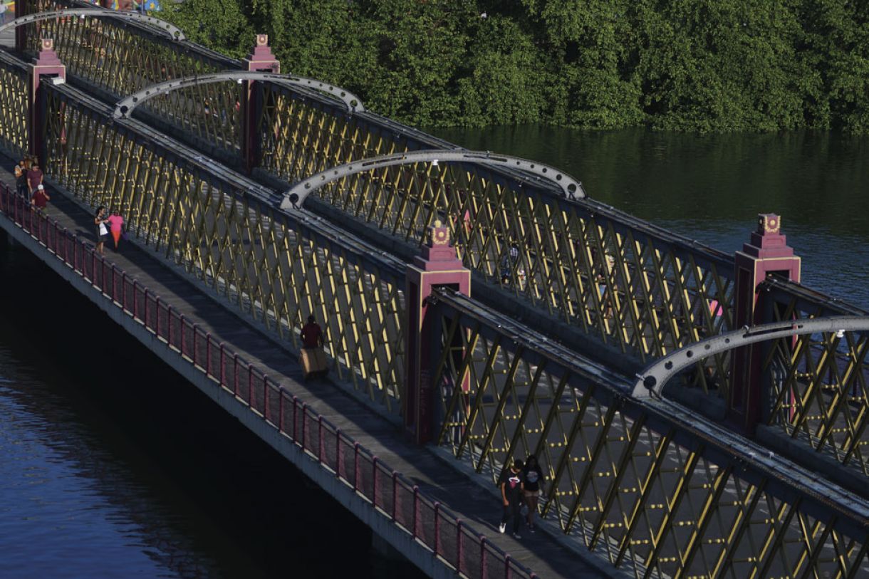 Ponte da Boa Vista, construída no centro do Recife em 1876