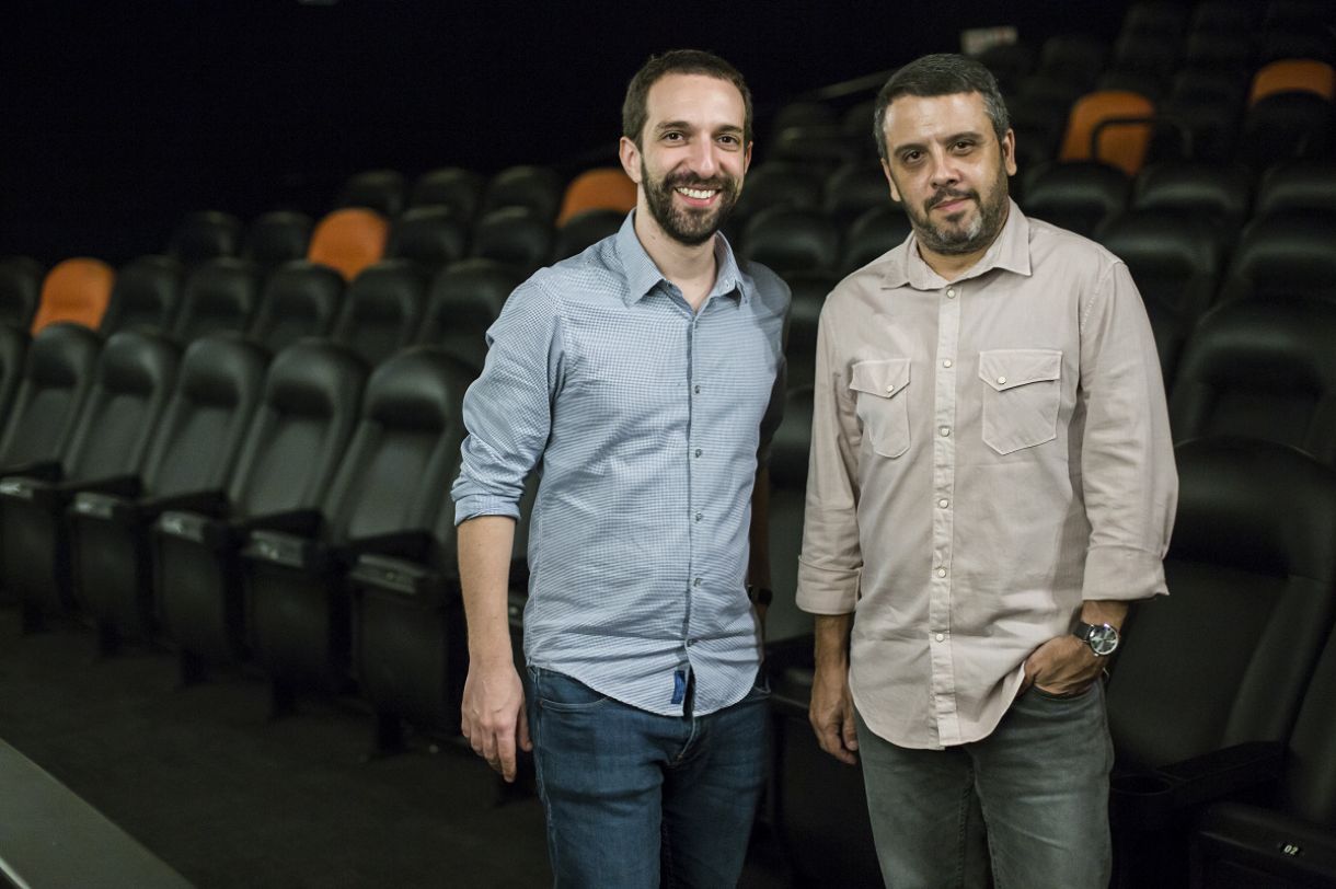 Os diretores do filme sobre Torquato Neto, Eduardo Ades e Marcus Fernando