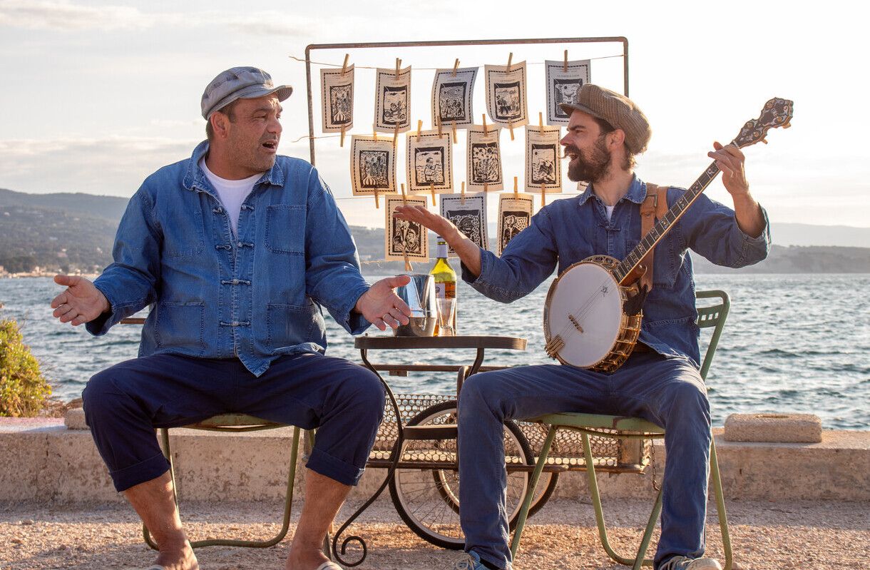 Chichi é um poeta que usa uma língua popular, mistura de francês e occitan; Banane é músico, multi-instrumentista, especialista em banjo