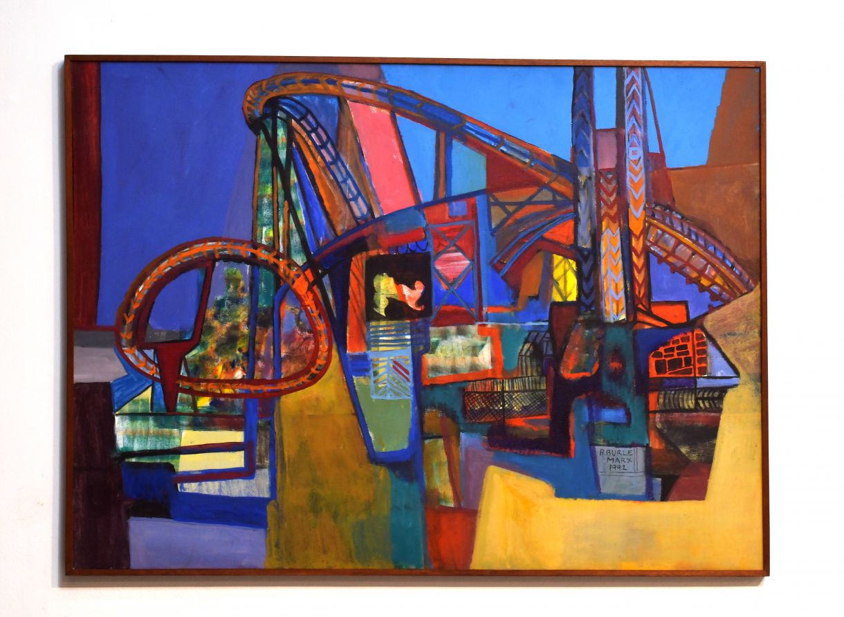 Quadro de Roberto Burle Marx integra a exposição no Mepe