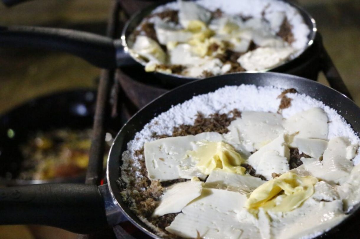 A temperatura da frigideira é o segredo da boa tapioca 