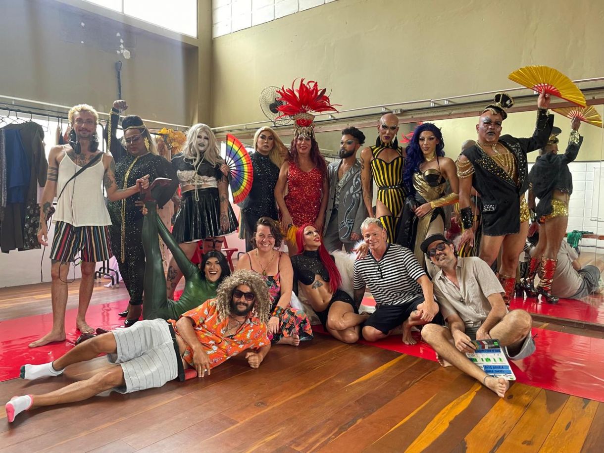 Bastidores da gravação de 