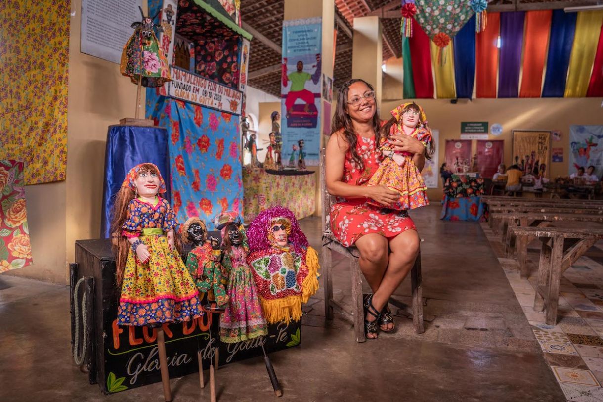 Mestra Titinha, coordenadora do Museu do Mamulengo de Glória do Goitá