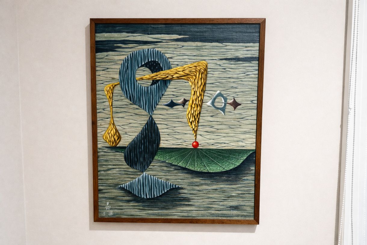 Óleo sobre tela de Walter Lewy, datado de 1949