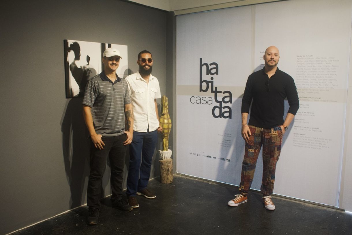 Os fotógrafos Ulisses Moura, Nivaldo Carvalho e Dhyego Lima
