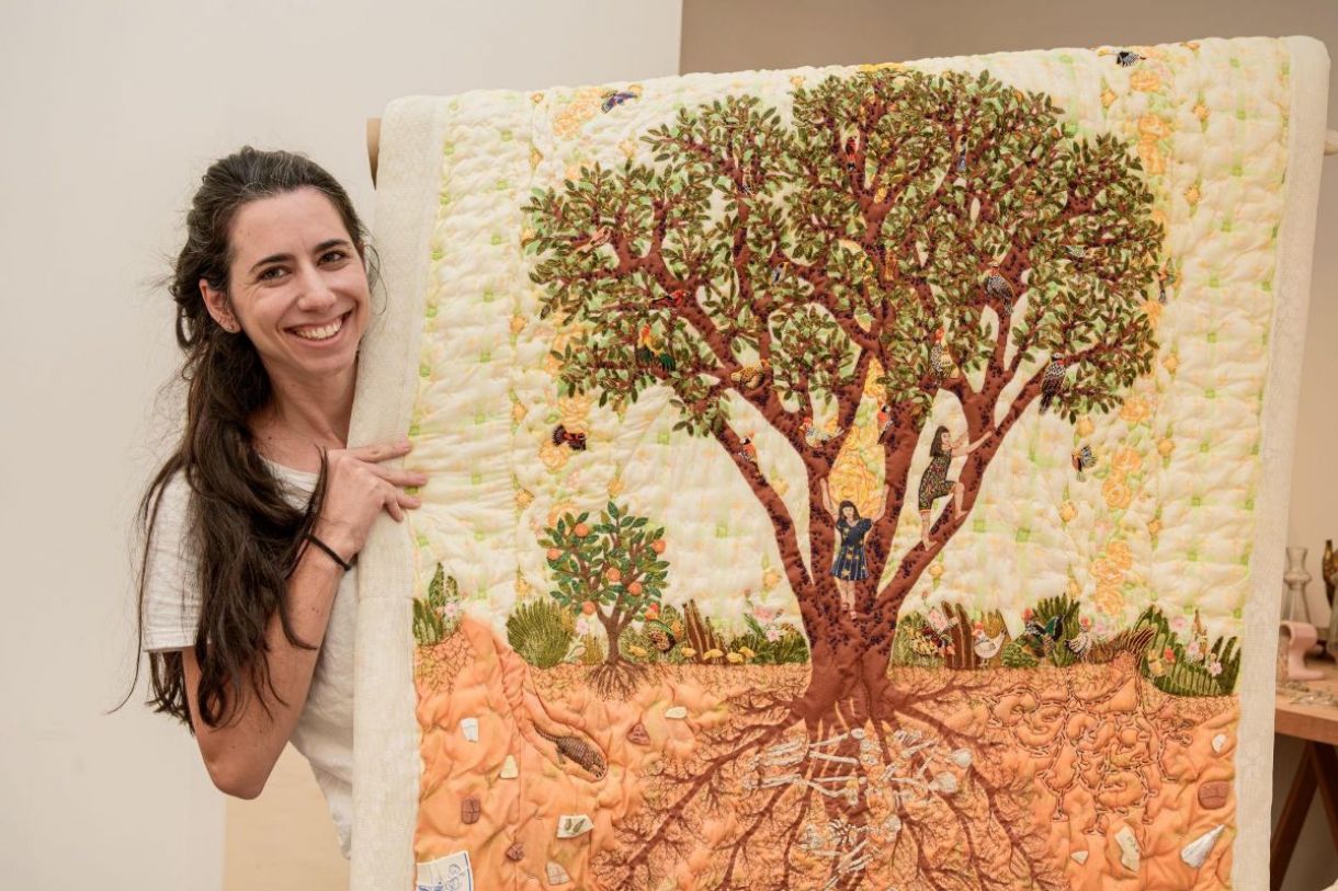 A artista Nita Monteiro