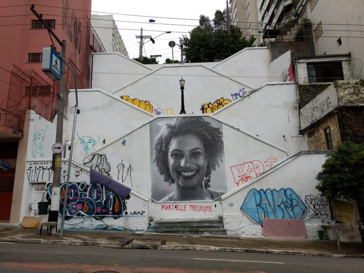 Um escadão para Marielle Franco em Pinheiros, São Paulo