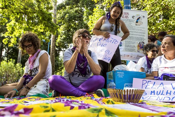 8M, Recife. Parque 13 de Maio. Foto: Ana Lira. Rodas de diálogo