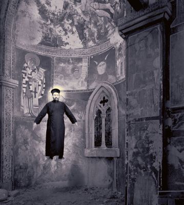 'Milagro de la levitación', série 'Milagros & co', 2002. Imagem: Joan Fontcuberta/Reprodução