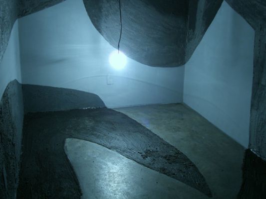 'Boiruna maculata (Mussurana)' (2007/2008). Instalação com 51 m². Por Flora Assumpção e Renato Pera