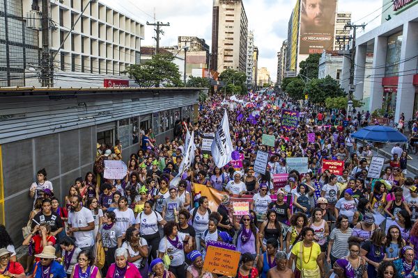 8M, Recife. Avenida Conde da Boa Vista. Foto: Ana Lira