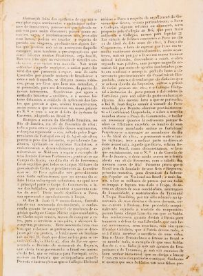 Edição do jornal Desengano aos Brazileiros, editado em Pernambuco, em 1824, pelo jornalista português João Soares Lisboa. Imagem: Monica Ramalho/ Reprodução