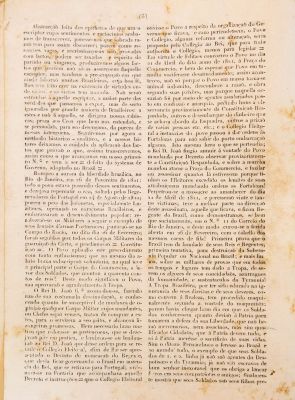 Edição do jornal Desengano aos Brazileiros, editado em Pernambuco, em 1824, pelo jornalista português João Soares Lisboa.  Imagem: Monica Ramalho/ Reprodução