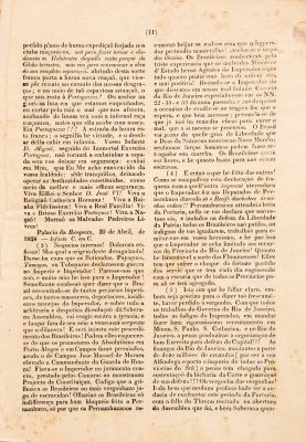 Edição do jornal Desengano aos Brazileiros, editado em Pernambuco, em 1824, pelo jornalista português João Soares Lisboa. Imagem: Monica Ramalho/ Reprodução