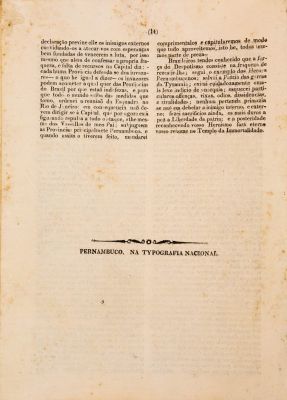 Edição do jornal Desengano aos Brazileiros, editado em Pernambuco, em 1824, pelo jornalista português João Soares Lisboa. Imagem: Monica Ramalho/ Reprodução